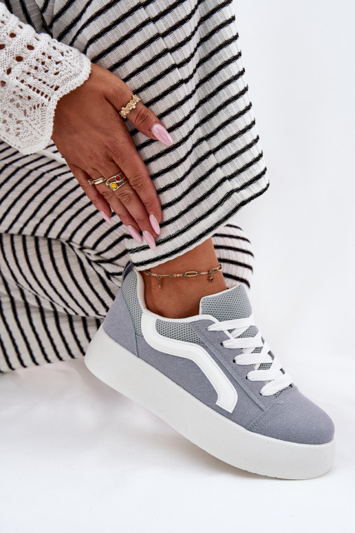 Women's Platform Sneakers Blue Tellnira