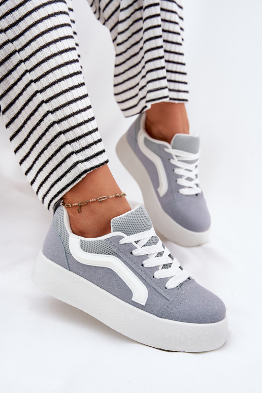 Women's Platform Sneakers Blue Tellnira