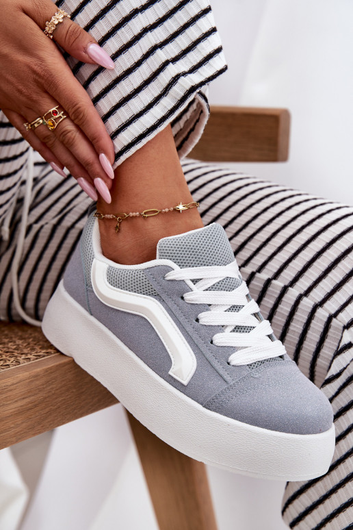 Women's Platform Sneakers Blue Tellnira