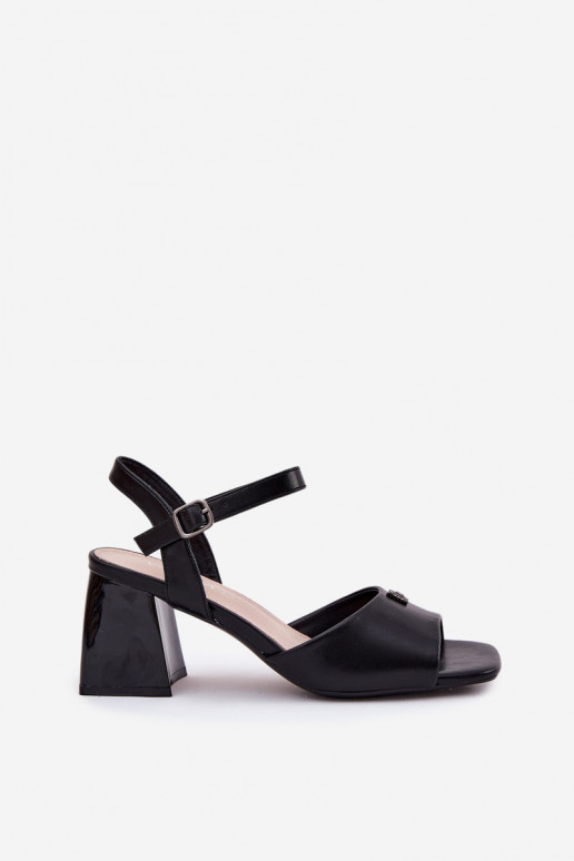 Womens heeled sandals Vinceza 62235 black