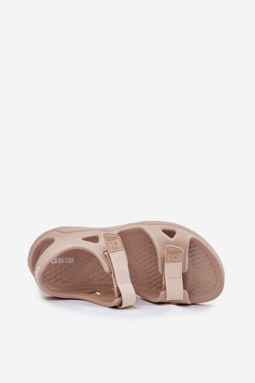 Women's Foam Sandals On Platform Big Star RR274A515 Beige Women's Foam Sandals On Platform Big Star RR274A515 Beige