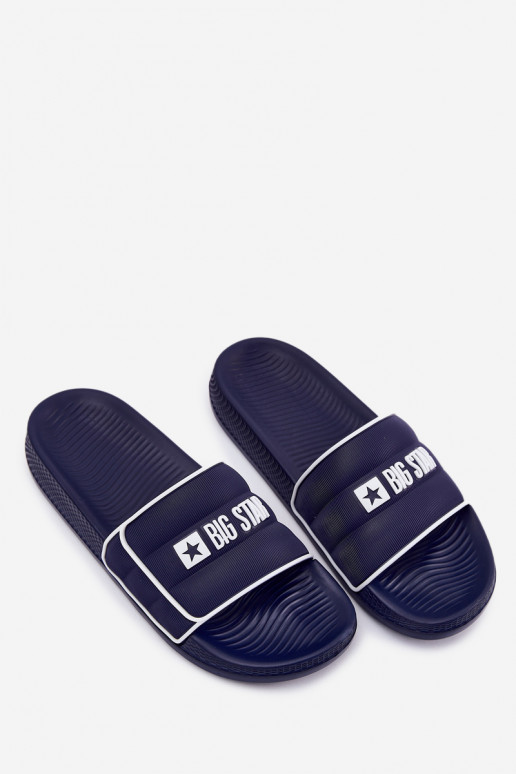 Men's Slippers Big Star RR174A045 Navy Blue