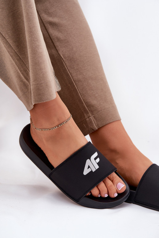 Ladies Slippers 4F Black 4FRMM00FSLIF010-20S