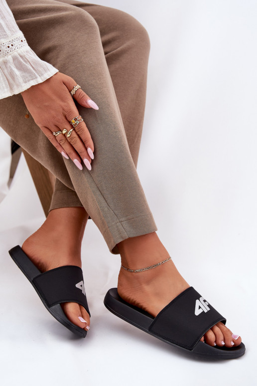 Ladies Slippers 4F Black 4FRMM00FSLIF010-20S