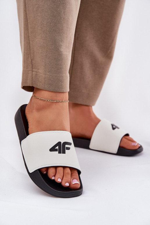Women's Slippers 4F 4FRMM00FSLIF010-10S White
