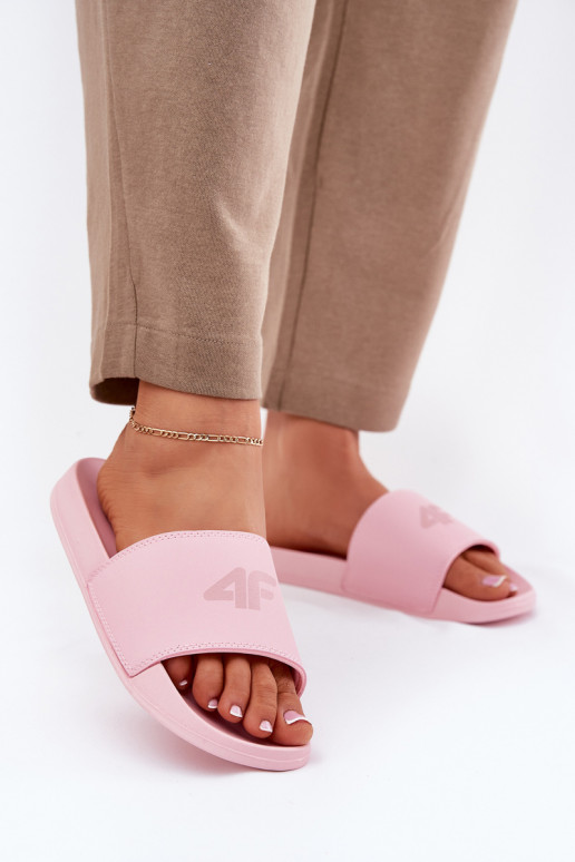 Ladies Slippers 4F 4FRMM00FSLIF010-56S Pink