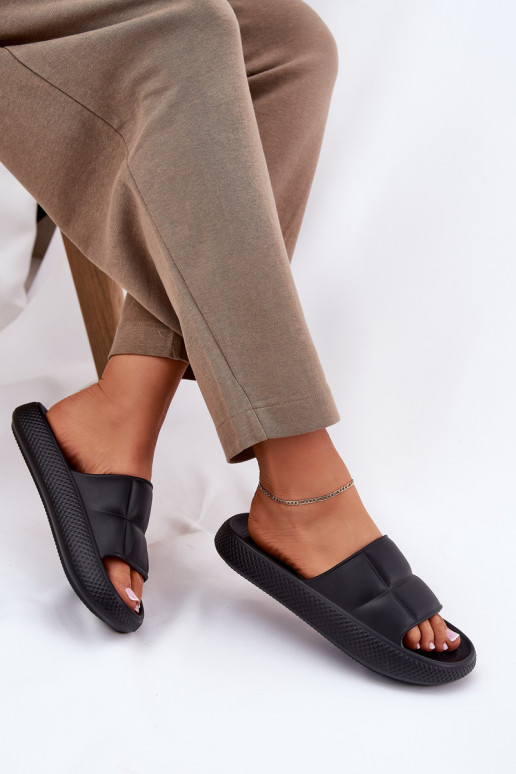 Piankowe Klapki Damskie LEE MAYA SLIDER WOMEN LOW 50251016 Czarne