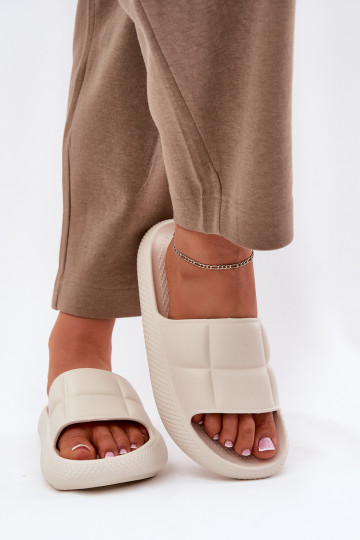 Piankowe Klapki Damskie LEE MAYA SLIDER WOMEN LOW 50251016 Beżowe