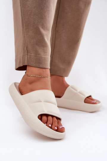 Piankowe Klapki Damskie LEE MAYA SLIDER WOMEN LOW 50251016 Beżowe 2