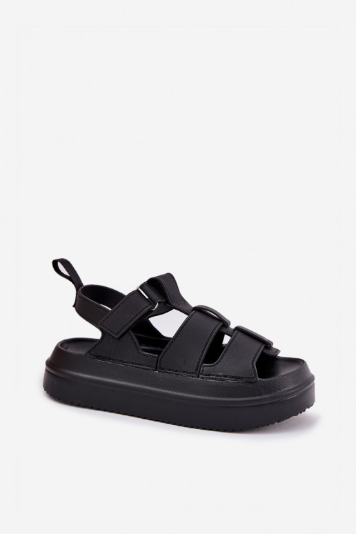 Ladies Platform Sandals Black Nitavelia