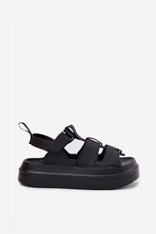 Ladies Platform Sandals Black Nitavelia