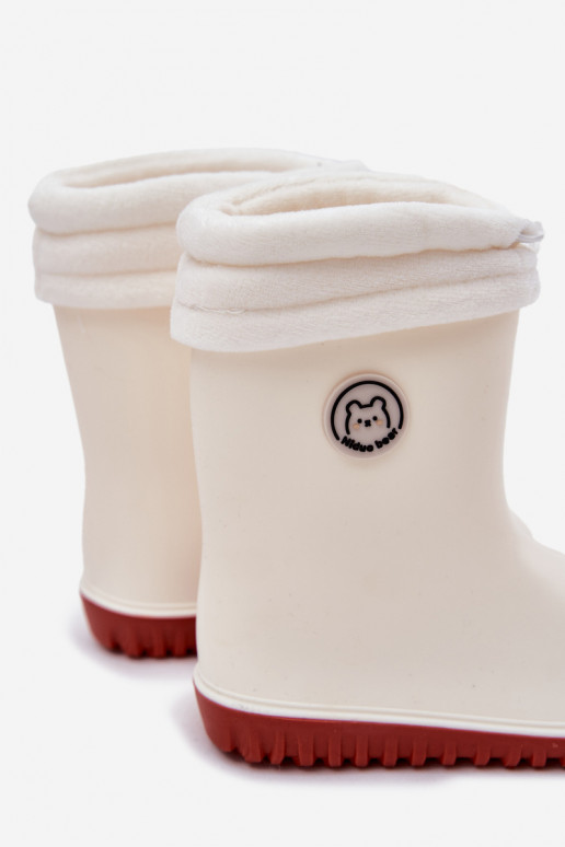 Children's Rain Boots With Insulation Light Beige Odirisse