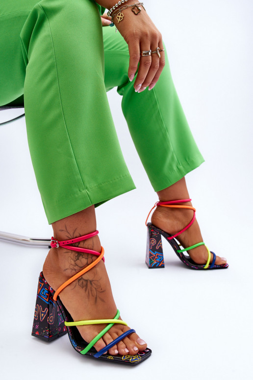 Fashionable High Heel Sandals Multicolour Josette