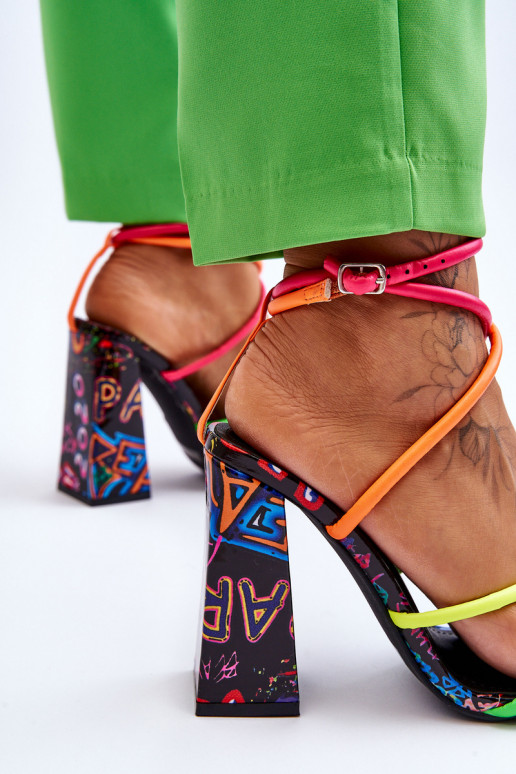 Fashionable High Heel Sandals Multicolour Josette