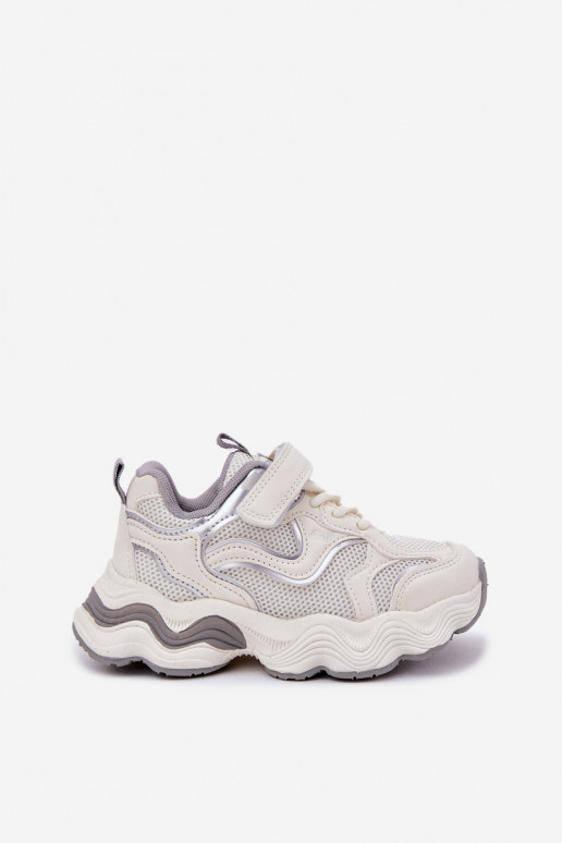 Children's Sneakers On Thick Sole White Lianees