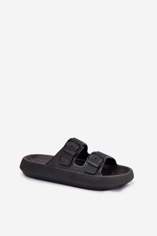 Women's Platform Sandals With Buckles Black Nitiana