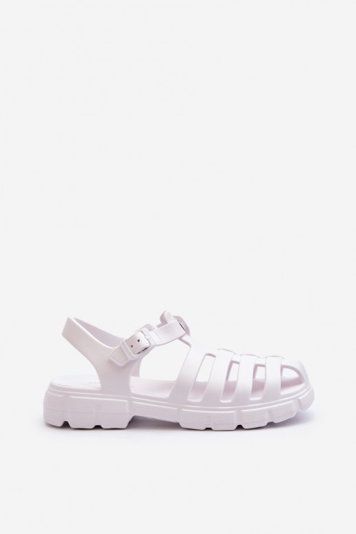 Women's Foam Sandals Roman White Gasaria