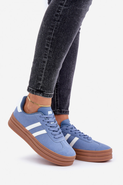 Women's Sneakers On Platform Blue Egelia