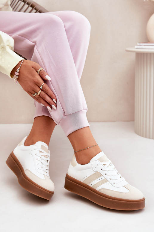 Women's Platform Sneakers Made Of Eco... Women's Platform Sneakers Made Of Eco...