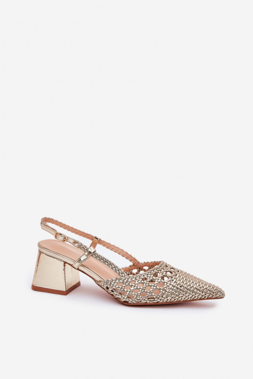 Heels With Braiding And Pointed Toes...