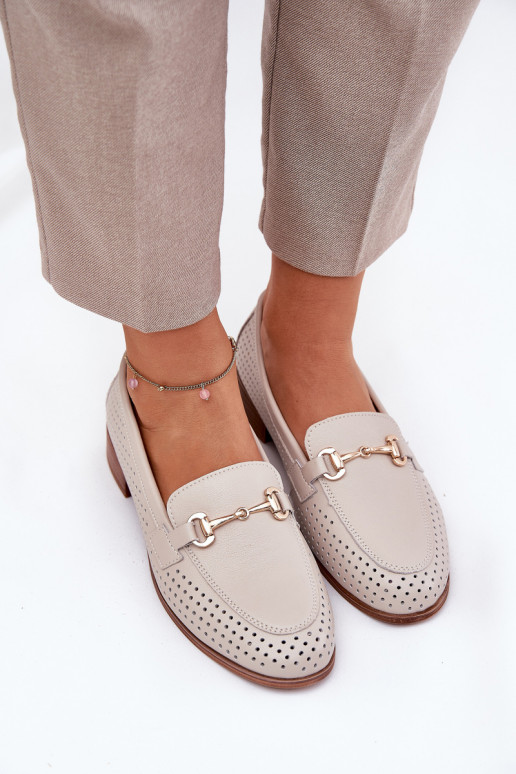 Leather Women's Moccasins With... Leather Women's Moccasins With...