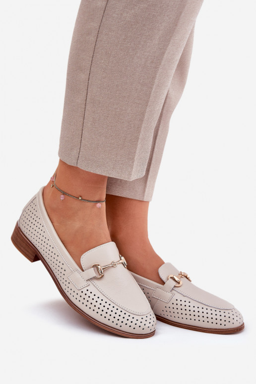 Leather Women's Moccasins With... Leather Women's Moccasins With...