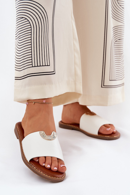 Women's Eco Leather Slippers With... Women's Eco Leather Slippers With...