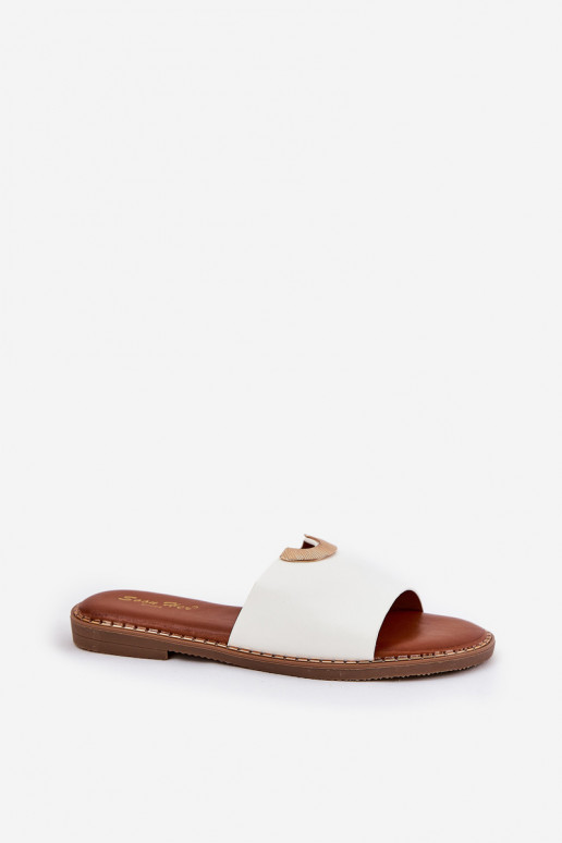 Women's Eco Leather Slippers With... Women's Eco Leather Slippers With...