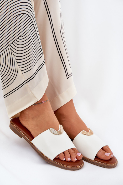 Women's Eco Leather Slippers With... Women's Eco Leather Slippers With...