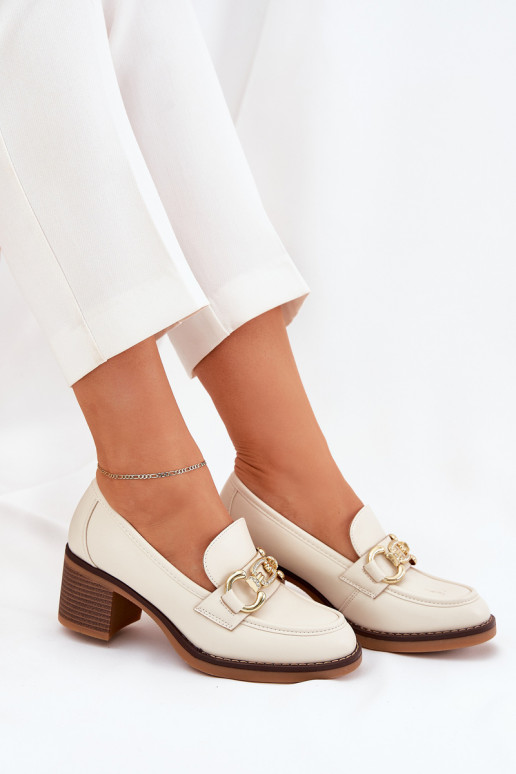 Women's Shoes With Golden Detail On...