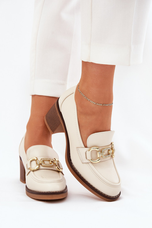 Women's Shoes With Golden Detail On...