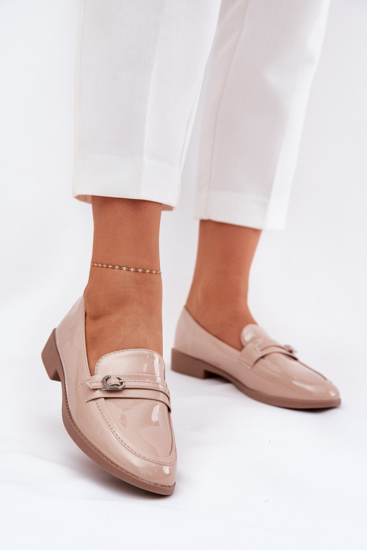 Lacquered Women's Moccasins With... Lacquered Women's Moccasins With...