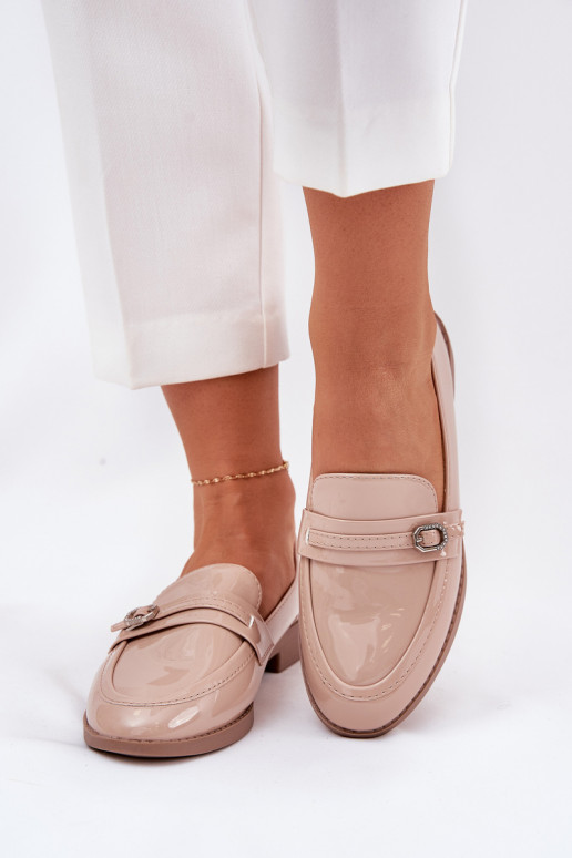 Lacquered Women's Moccasins With... Lacquered Women's Moccasins With...