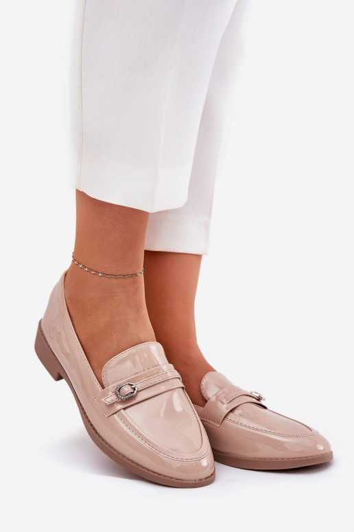 Lacquered Women's Moccasins With... Lacquered Women's Moccasins With...