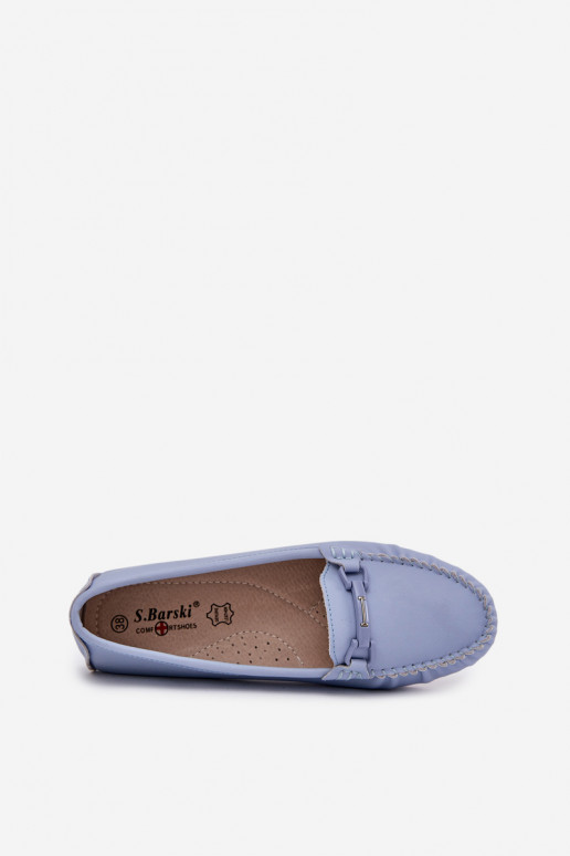 Flat Leather Moccasins With... Flat Leather Moccasins With...