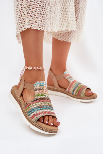 Women's Sandals With Weaving Multicolor Jelana 2