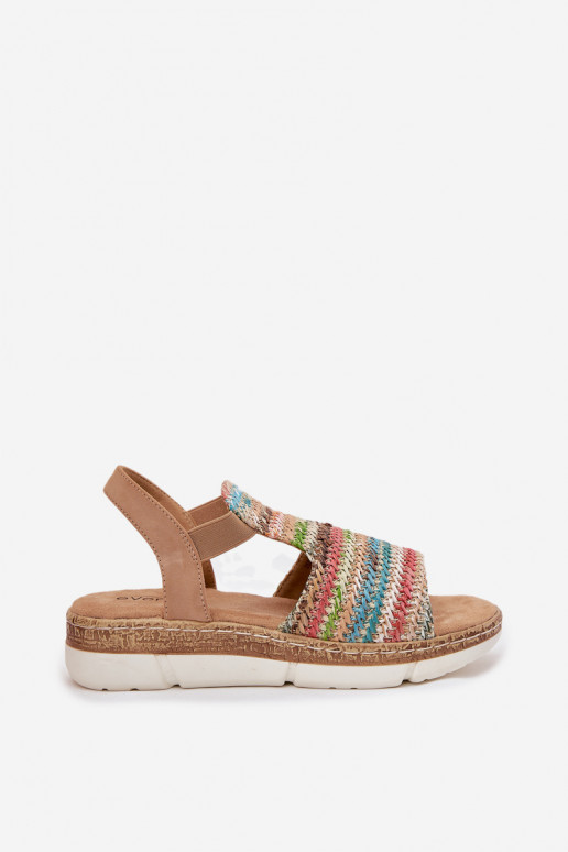Women's Sandals With Weaving Multicolor Jelana