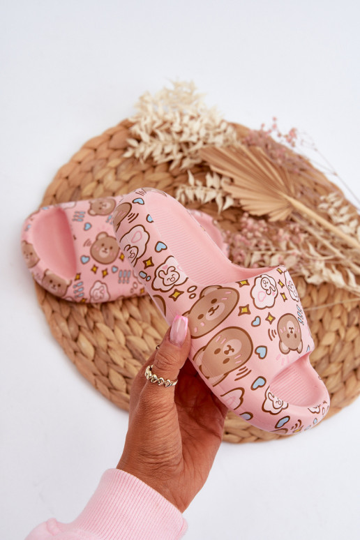 Children's Lightweight Slippers with Pink Bears Evitrapa Children's Lightweight Slippers with Pink Bears Evitrapa