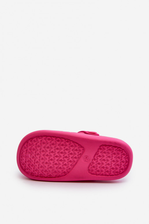 Children's Foam Sandals with Fuchsia Decoration Opleja Children's Foam Sandals with Fuchsia Decoration Opleja