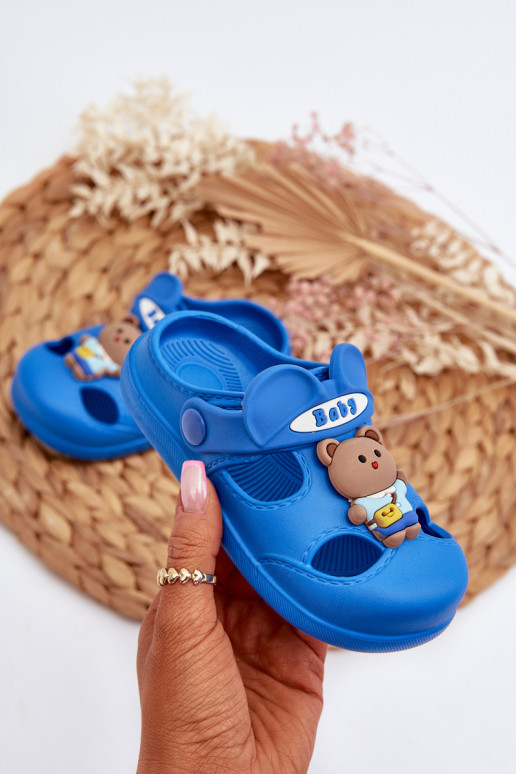 Children's Foam Flip Flops with Blue Decoration Opleja Children's Foam Flip Flops with Blue Decoration Opleja