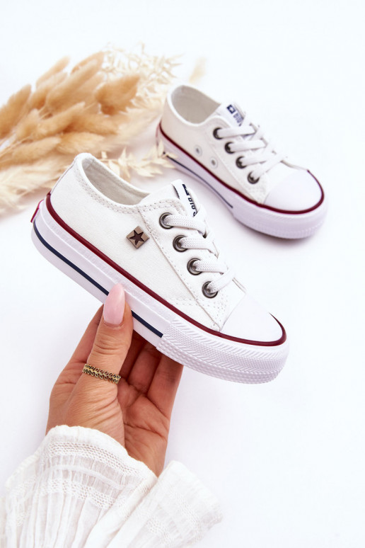 Children's classic model leisure shoes Big Star DD374160 white color Children's classic model leisure shoes Big Star DD374160 white color