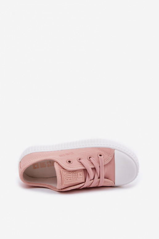 Children's Lace-Up Sneakers Big Star RR374011 Pink