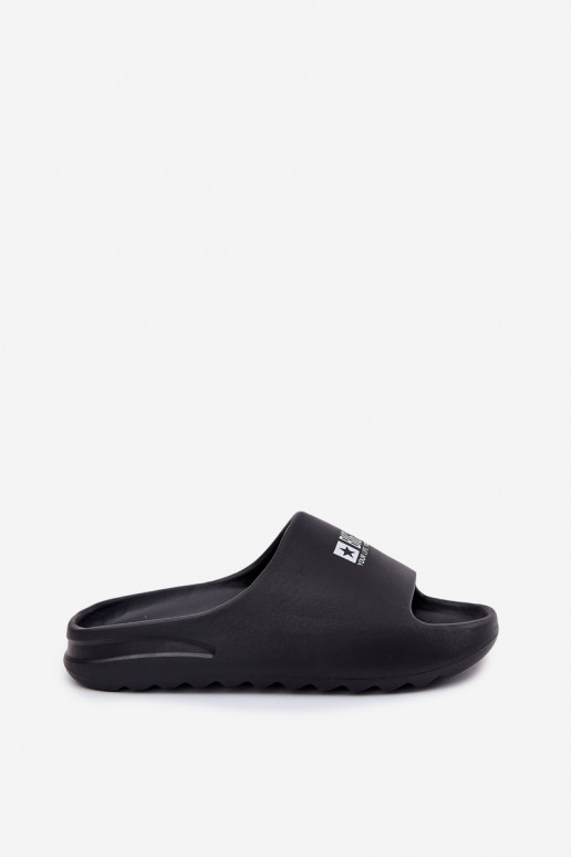 Foam Men's Slippers With Logo Big Star RR174A012 Black