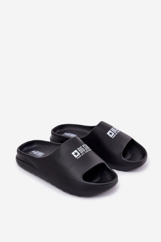 Foam Men's Slippers With Logo Big Star RR174A012 Black