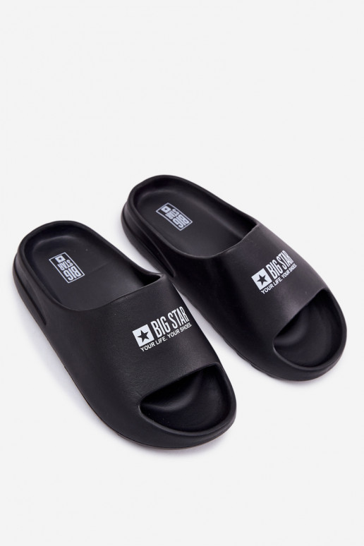 Foam Men's Slippers With Logo Big Star RR174A012 Black