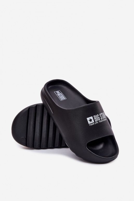 Foam Men's Slippers With Logo Big Star RR174A012 Black
