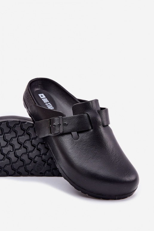 Foam Men's Clogs With Buckle Big Star RR174A022 Black