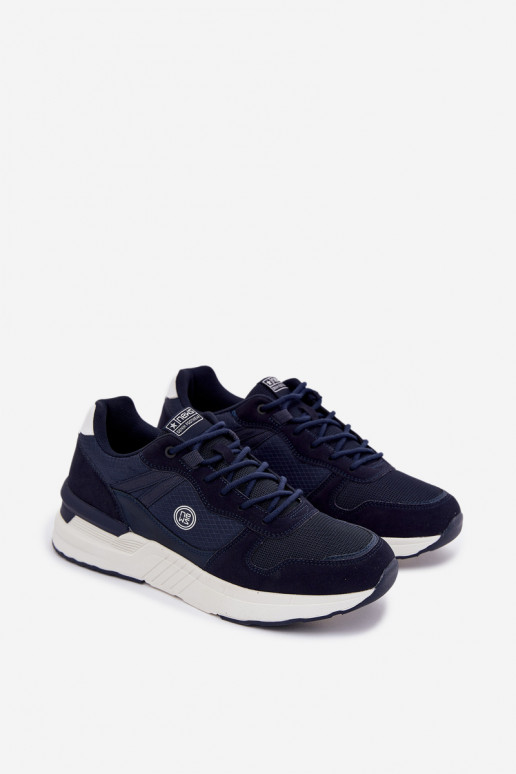 Men's Sports Sneakers On Platform Navy Hanirin