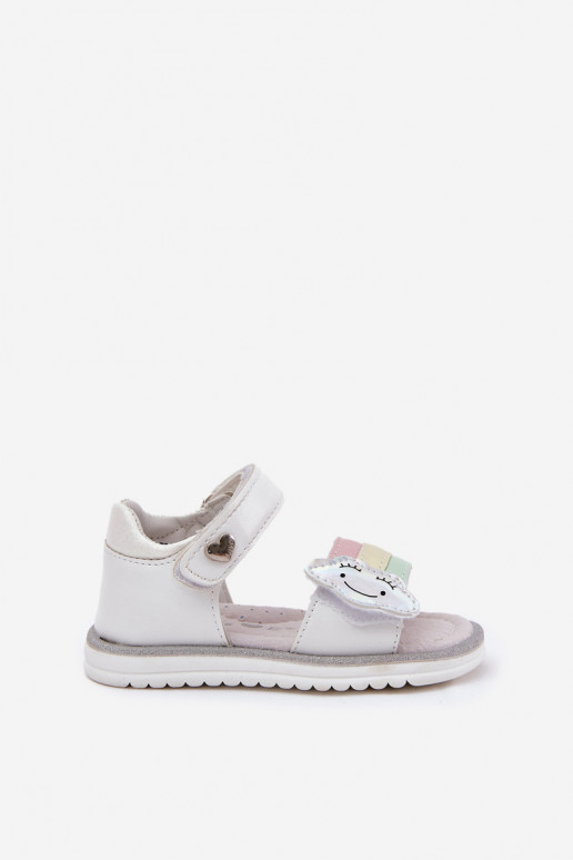 Children's Sandals With Velcro White Orailla Children's Sandals With Velcro White Orailla