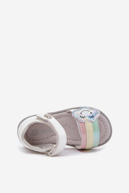 Children's Sandals With Velcro White Orailla Children's Sandals With Velcro White Orailla